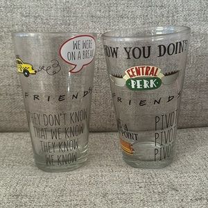 NBC Friends set of 2 pint glasses